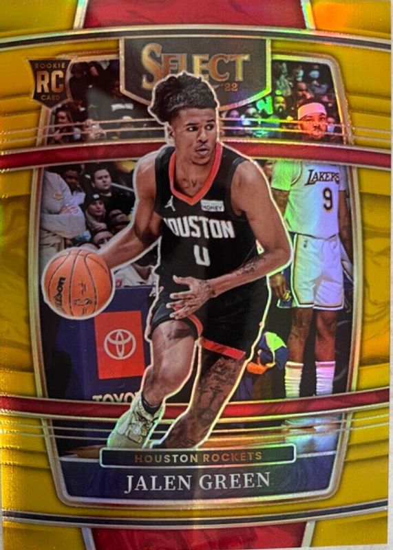 Jalen Green 2021 Select #7 Concourse Gold /10 Rookie PSA 9