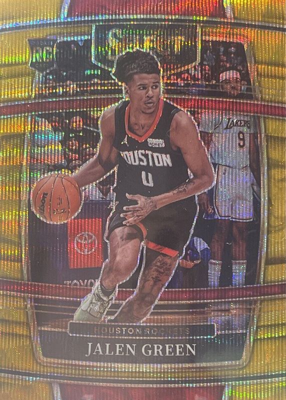 Jalen Green 2021 Select #7 Concourse Gold Wave Rookie PSA 10