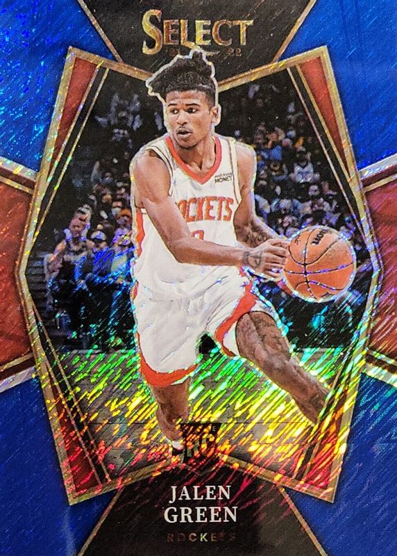 Jalen Green 2021 Select #190 Premier Level Blue Shimmer Rookie RAW