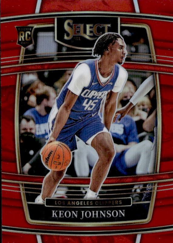 Keon Johnson 2021 Select #40 Concourse Red /199 Rookie PSA 10