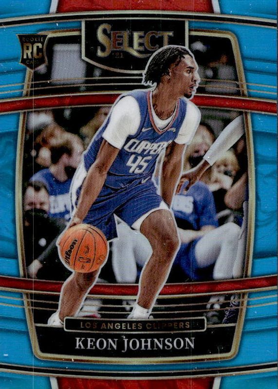 Keon Johnson 2021 Select #40 Concourse Light Blue /299 Rookie PSA 10