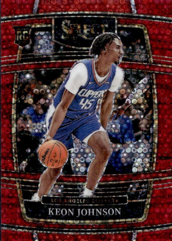 Keon Johnson 2021 Select #40 Concourse Red Disco /49 Rookie PSA 10