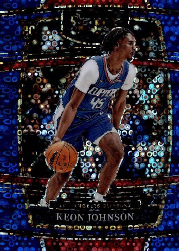 Keon Johnson 2021 Select #40 Concourse Blue Disco /25 Rookie PSA 10