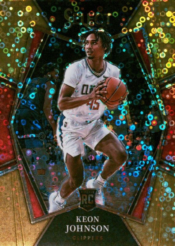 Keon Johnson 2021 Select #115 Premier Level Gold Disco /10 Rookie PSA 10