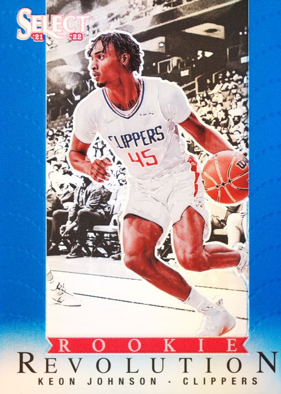 Keon Johnson 2021 Select #16 Rookie Revolution - Blue Rookie RAW