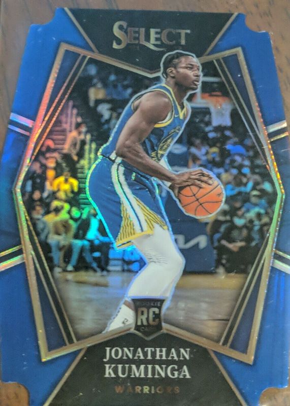 Jonathan Kuminga 2021 Select #123 Premier Level Blue Die-Cut /249 Rookie PSA 10