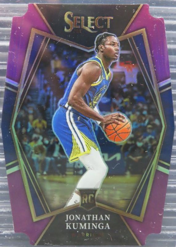 Jonathan Kuminga 2021 Select #123 Premier Level Purple Die-Cut /99