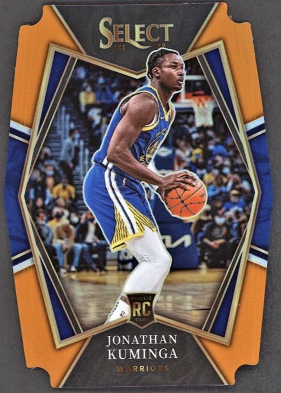 Jonathan Kuminga 2021 Select #123 Premier Level Orange Die-Cut /65 Rookie PSA 10