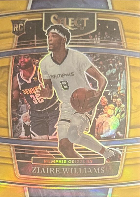 Ziaire Williams 2021 Select #86 Concourse Gold /10 Rookie SGC 10