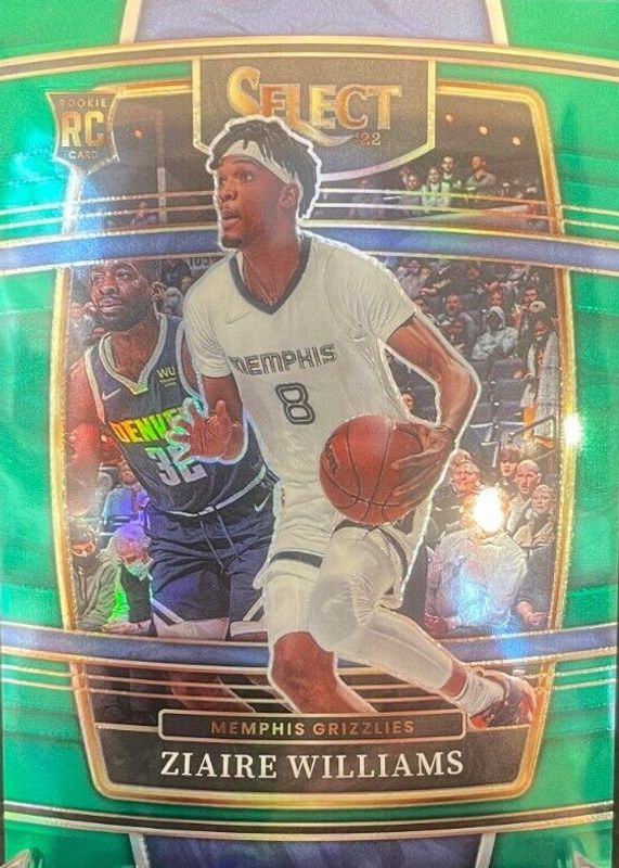 Ziaire Williams 2021 Select #86 Concourse Green /5 Rookie PSA 10