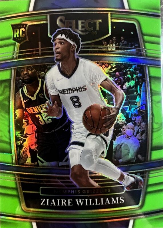 Ziaire Williams 2021 Select #86 Concourse Neon Green /75 Rookie PSA 10