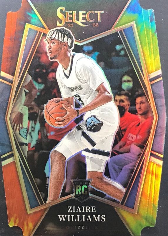 Ziaire Williams 2021 Select #181 Premier Level Tie-Dye Die-Cut /25 Rookie SGC 10