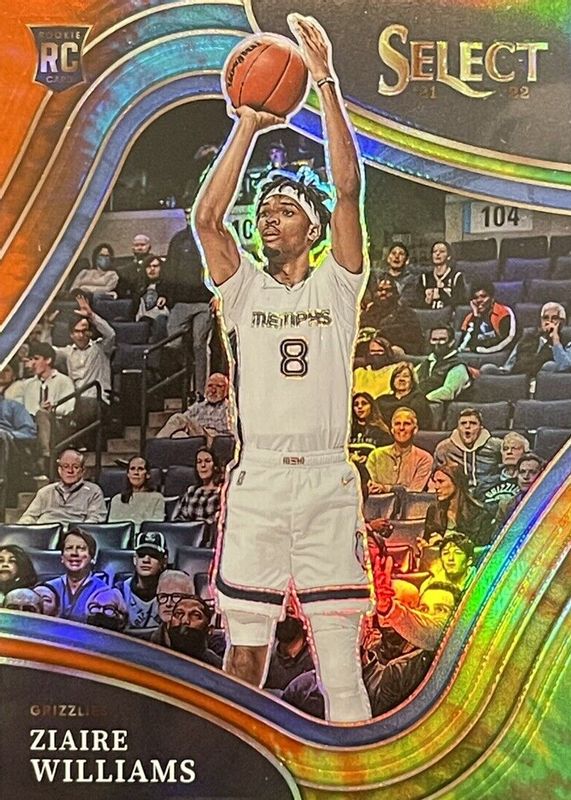 Ziaire Williams 2021 Select #285 Courtside Tie-Dye /25 Rookie SGC 10