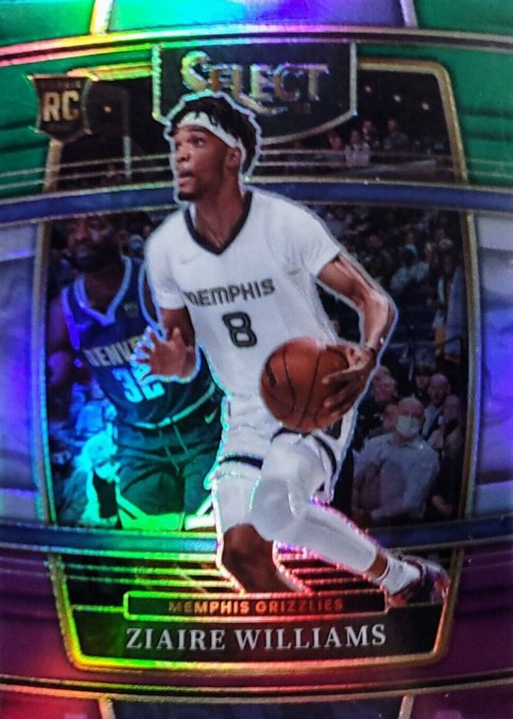 Ziaire Williams 2021 Select #86 Concourse Green White Purple Rookie PSA 10