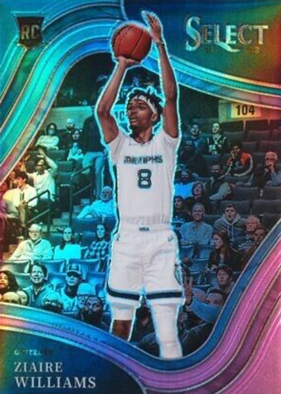 Ziaire Williams 2021 Select #285 Courtside Teal White Pink /49 Rookie PSA 10