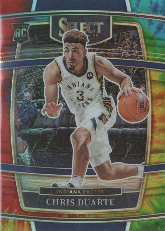 Chris Duarte 2021 Select #41 Concourse Tie-Dye /25 Rookie SGC 10