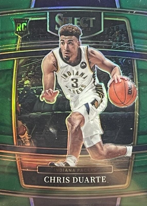 Chris Duarte 2021 Select #41 Concourse Green /5 Rookie RAW