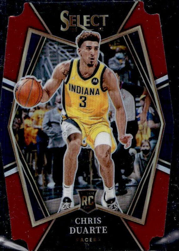 Chris Duarte 2021 Select #146 Premier Level Maroon Die-Cut /175 Rookie SGC 10