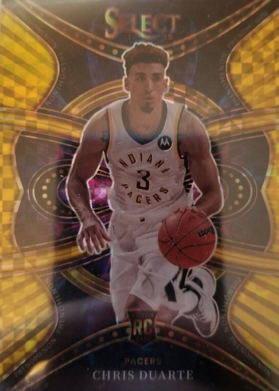 Chris Duarte 2021 Select #13 Phenomenon - Gold /10 Rookie RAW