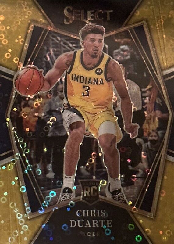 Chris Duarte 2021 Select #146 Premier Level Gold Disco /10 Rookie SGC 10