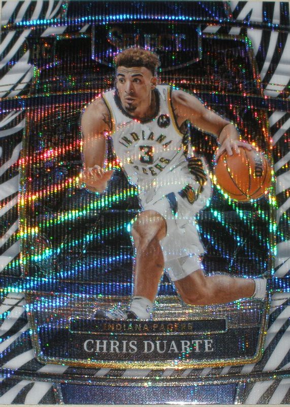 Chris Duarte 2021 Select #41 Concourse Zebra /(SSP) Rookie PSA 10