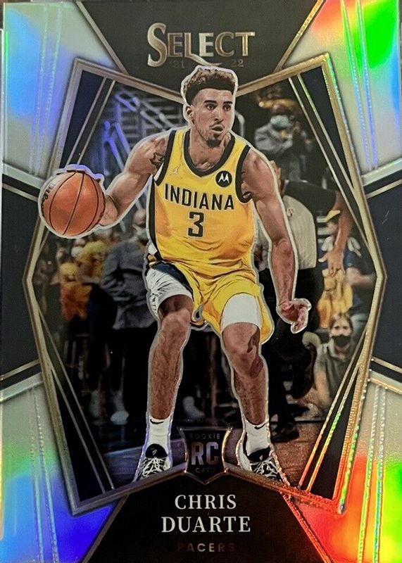 Chris Duarte 2021 Select #146 Premier Level Silver Rookie RAW