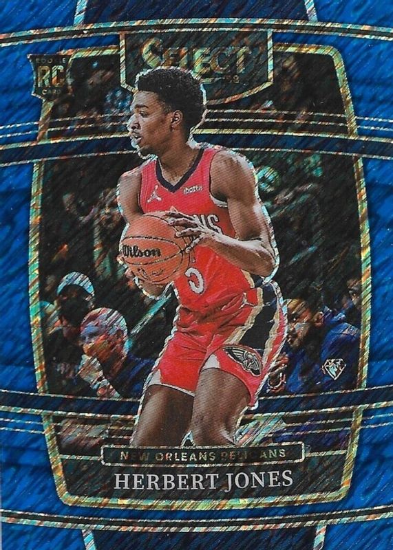 Herbert Jones 2021 Select #45 Concourse Blue Shimmer Rookie PSA 10