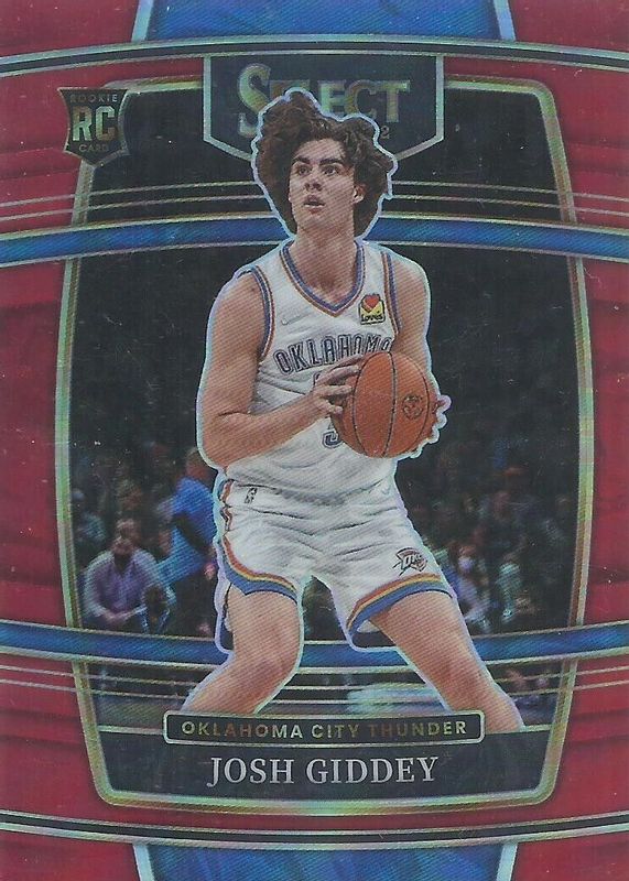 Josh Giddey 2021 Select #58 Concourse Red /199 Rookie RAW