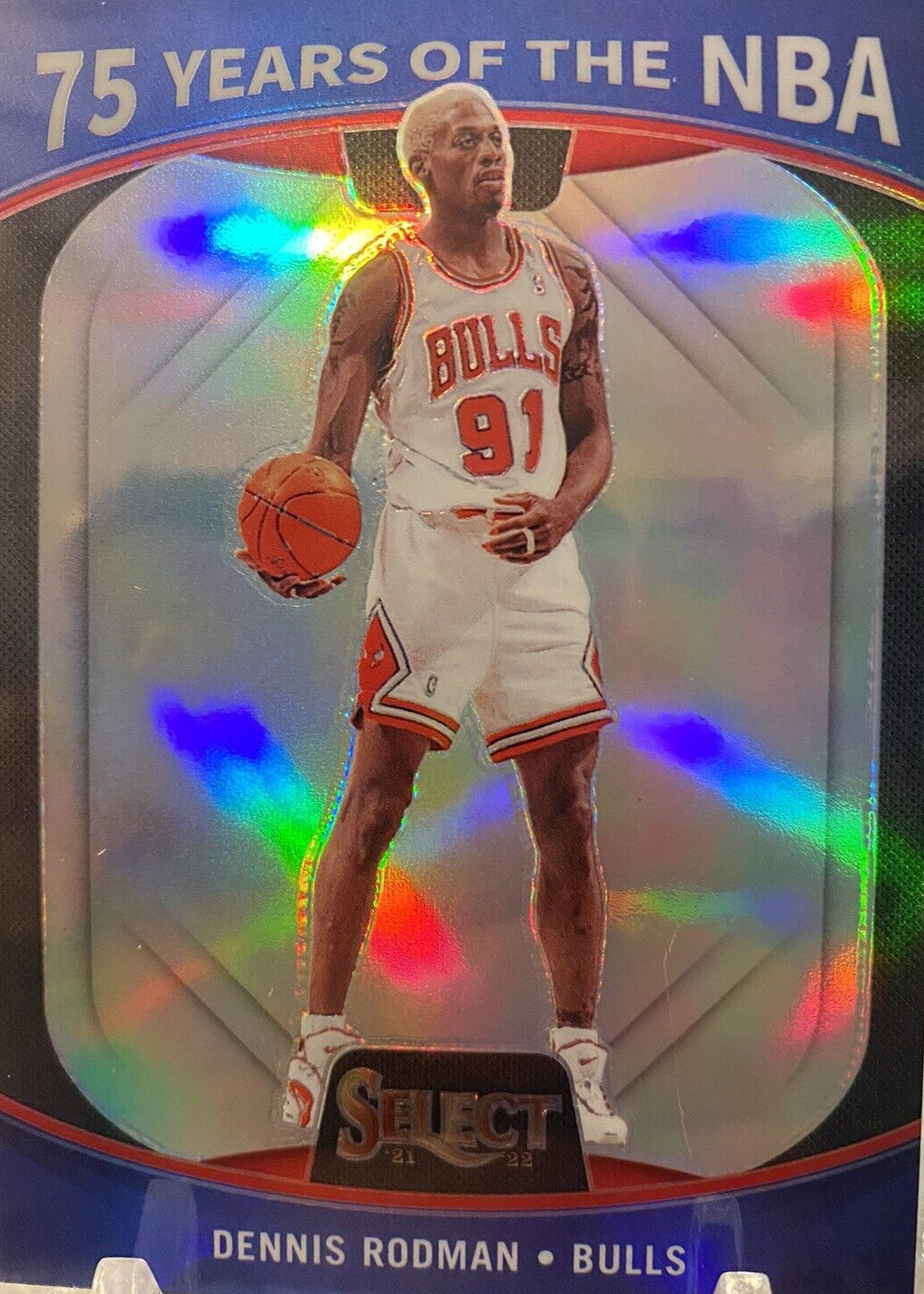 Dennis Rodman Illusions NBAファイナルチケット Dennis Rodman 1996-97 Skybox Z Force Zensations Die Cut Card#18