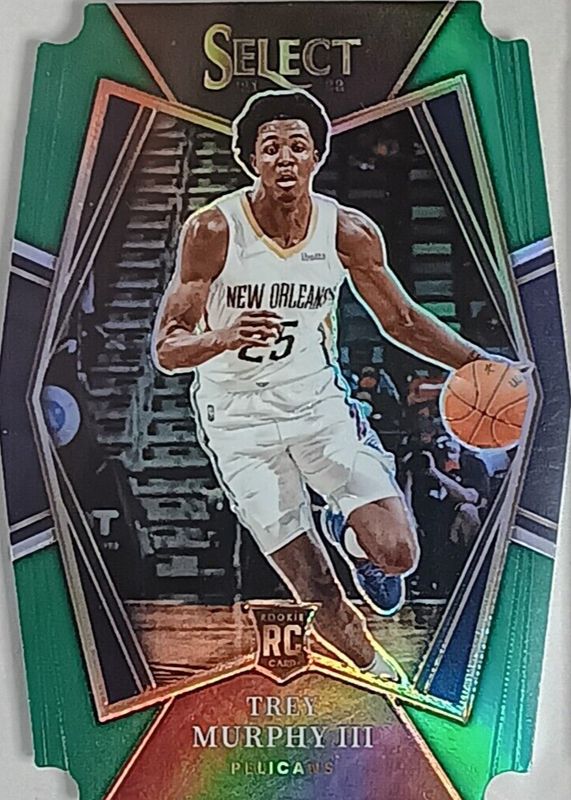 Trey Murphy III 2021 Select #151 Premier Level Green Die-Cut /5 Rookie PSA 10