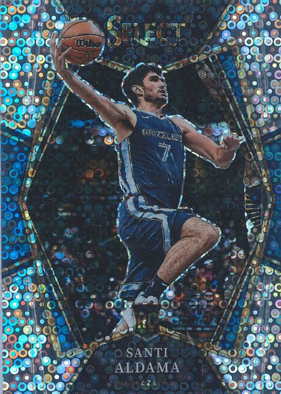 Santi Aldama 2021 Select #101 Premier Level Disco Rookie RAW