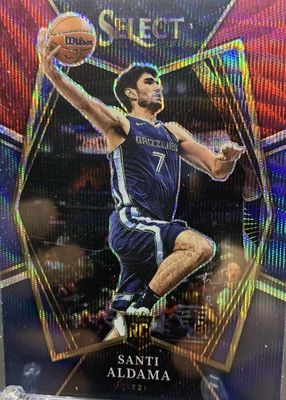 Santi Aldama 2021 Prizm #276 Black Gold /5 Price Guide