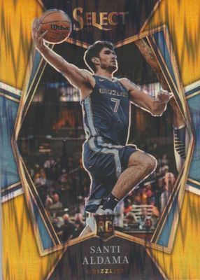 【10シリRC】Santi Aldama Gold Prizm 2021-22 Santi Aldama RC /10 Select Gold Flash Premier Prizm