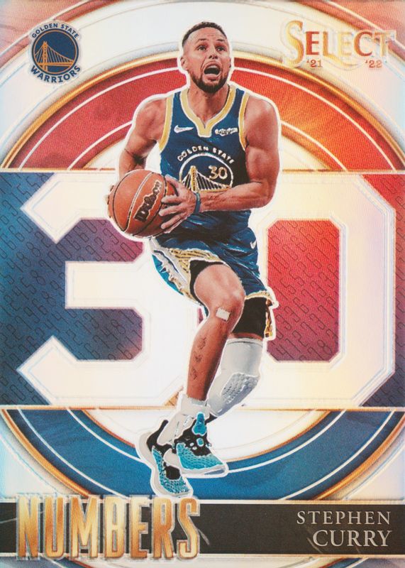 Stephen Curry 2021 Select #5 Select Numbers BGS 9.5