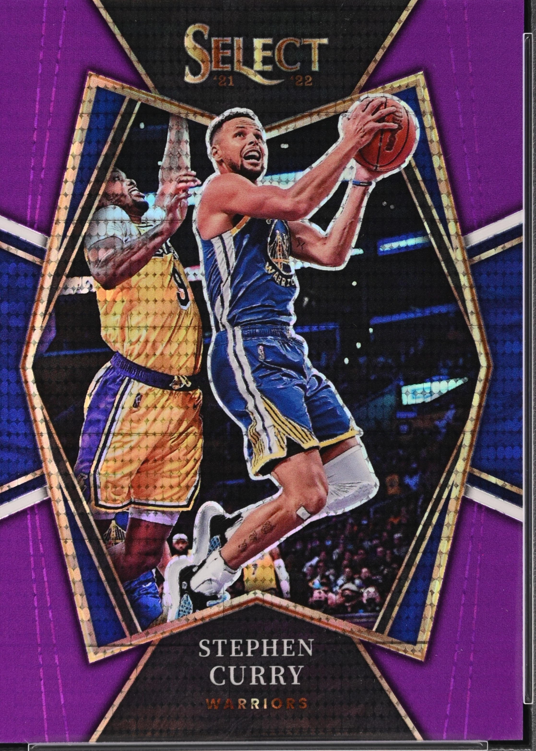 Stephen Curry 2021 Select #121 Premier Level FOTL Neon