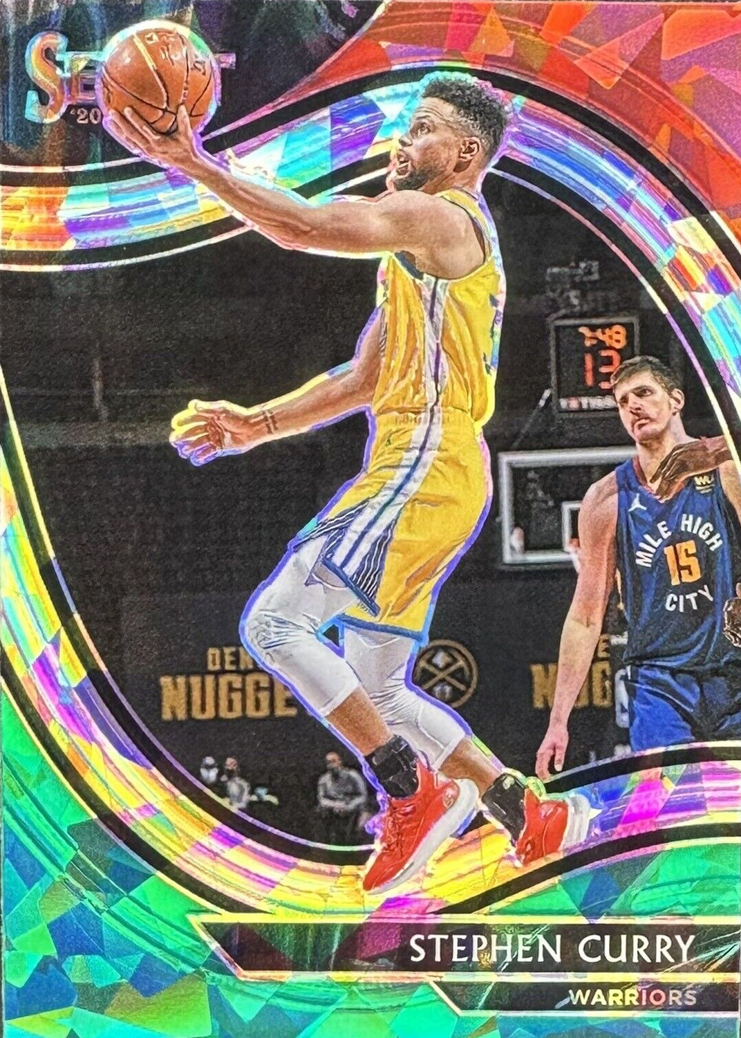 Stephen Curry 2021 Select #263 Courtside Red Cracked Ice Price