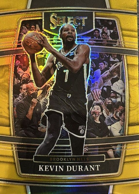 Kevin Durant 2021 Select #50 Concourse Gold /10 PSA 9