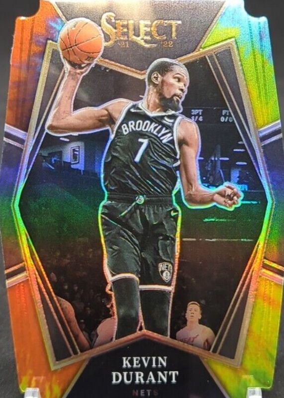 Kevin Durant 2021 Select #135 Premier Level Tie-Dye Die-Cut /25 RAW