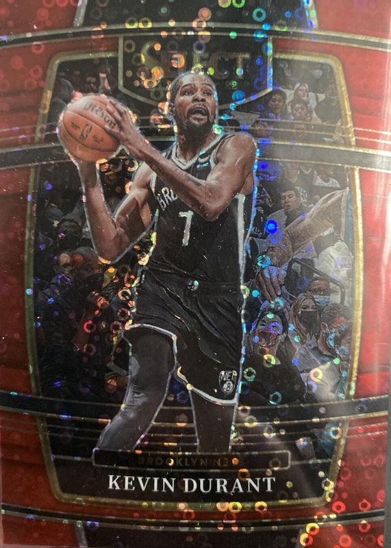 Kevin Durant 2021 Select #50 Concourse Red Disco /49 PSA 10