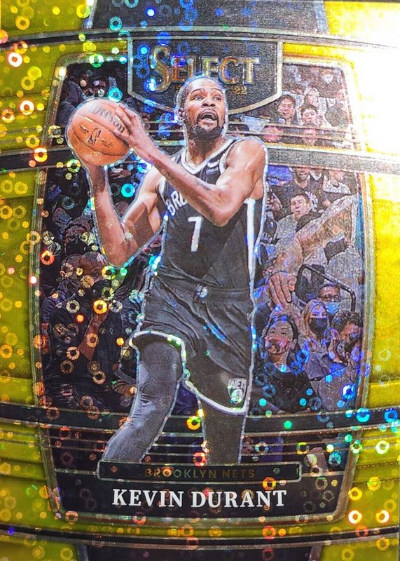 Kevin Durant 2021 Select #50 Concourse Gold Disco /10 PSA 9