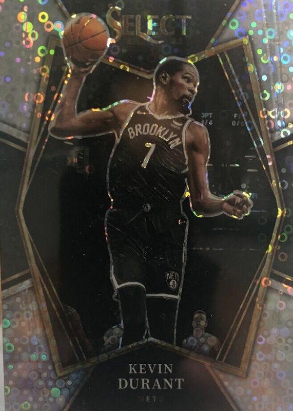 Kevin Durant 2021 Select #135 Premier Level Disco PSA 9