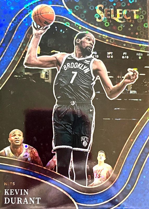 Kevin Durant 2021 Select #247 Courtside Blue Disco /25 SGC 9.5