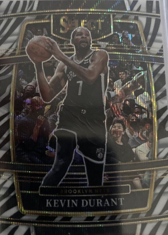 Kevin Durant 2021 Select #50 Concourse Zebra /(SSP) PSA 10