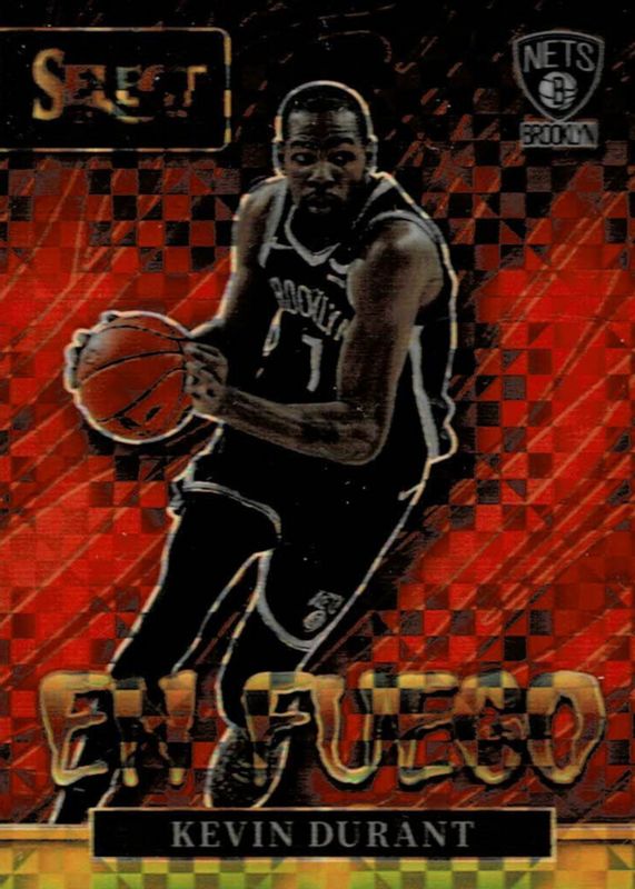 Kevin Durant 2021 Select #10 En Fuego - Gold /10 PSA 9