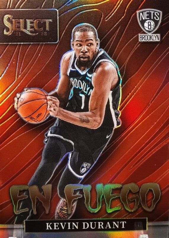 Kevin Durant 2021 Select #10 En Fuego - Silver SGC 9.5