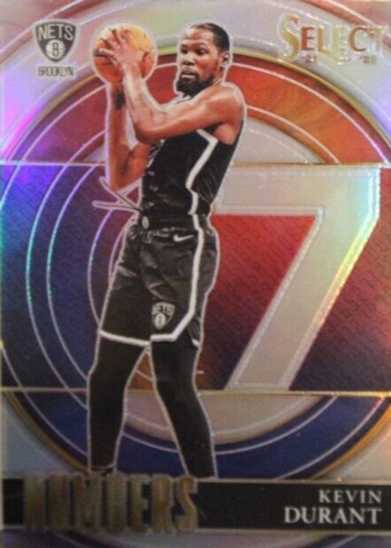 Kevin Durant 2021 Select #18 Select Numbers - Silver BGS 9.5