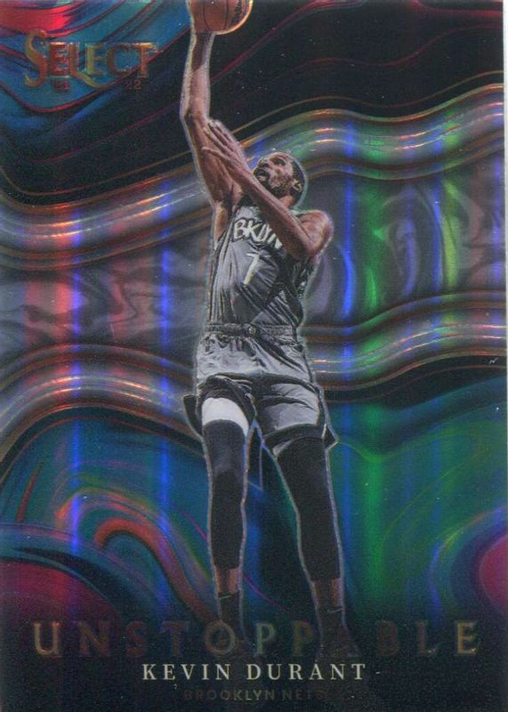 Kevin Durant 2021 Select #7 Unstoppable - Silver PSA 9