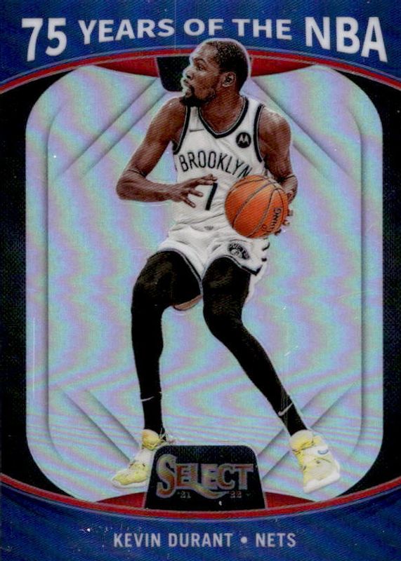 Kevin Durant 2021 Select #52 75 Years of the NBA SGC 10