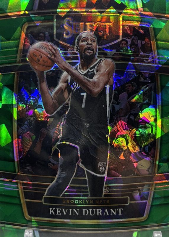 Kevin Durant 2021 Select #50 Concourse Green Ice PSA 10