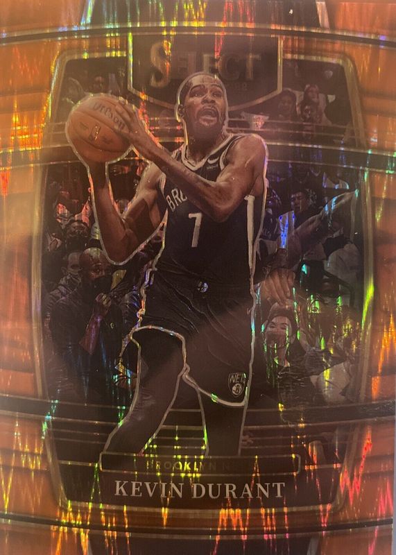 Kevin Durant 2021 Select #50 Concourse Orange Flash PSA 10